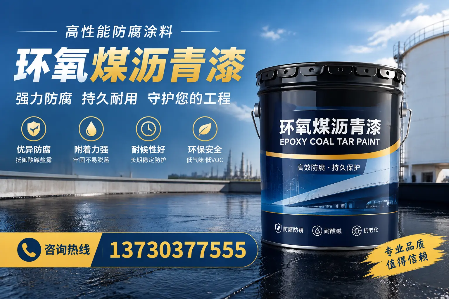 环氧煤沥青漆的耐久性分析,适合肇庆的使用场景